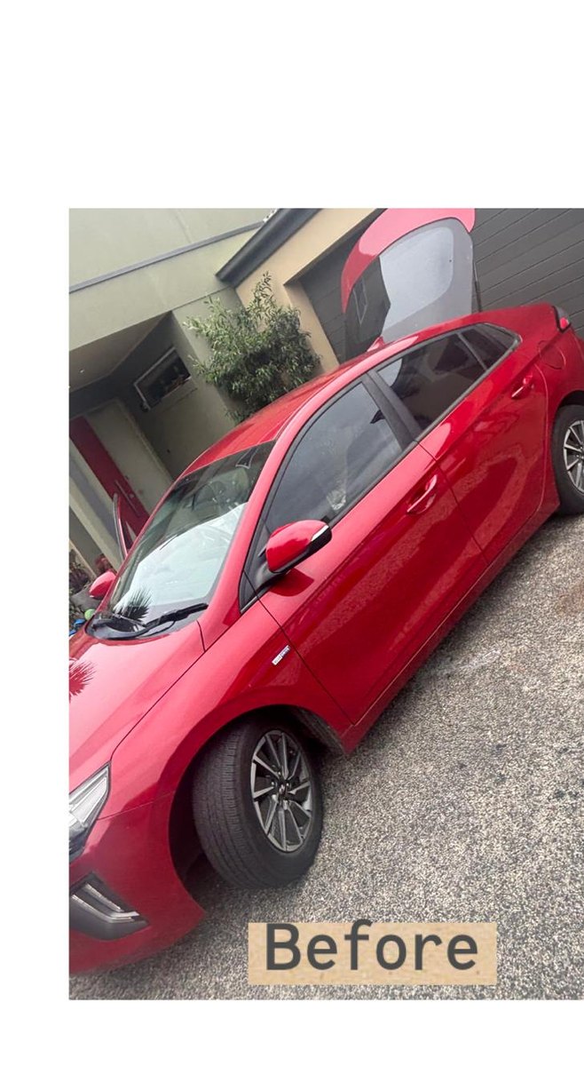 Before Red Sedan